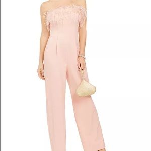 Eliza J Feather Top Jumpsuit